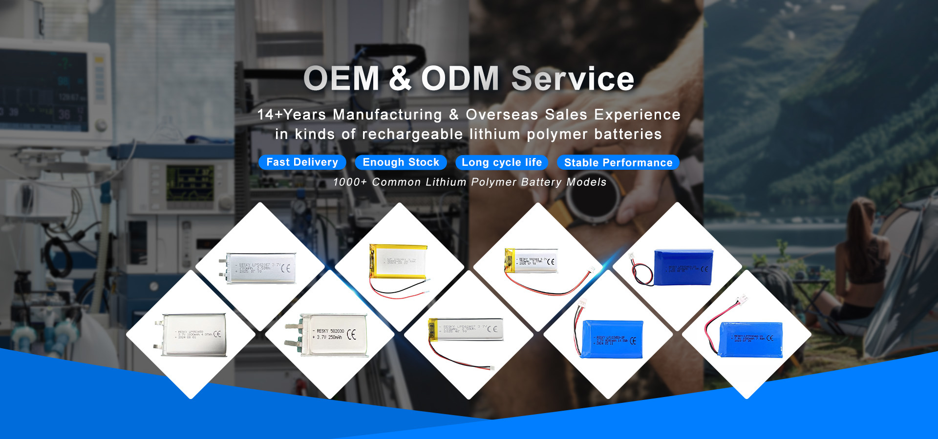 qualidade Célula de bateria de polímero de lítio fábrica