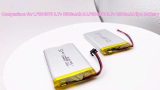 604070 3.7v 2000mAh VS 804070 3.7v 3000mAh células de bateria lipo