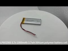602560 3.7v 1000mAh 3.7wh célula de bateria de lítio
