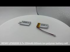 502030 3.7v 250mAh célula de bateria lipo recarregável