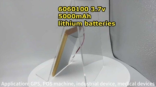 Baterias de energia 6060100 células de bateria de íon de lítio 3,7v 5000mAh
