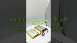 Bateria de energia 605080 3.7v célula de bateria de polímero de lítio vs 605080-2s 7.4v 3000mah lipo bateria