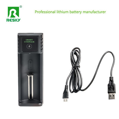 comprar 18650 26650 21700 Bateria de iões de lítio Carregador USB Single Slot Smart Recarregável 4.2V online manufacture