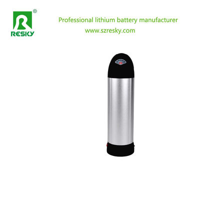 comprar 18650 Célula de bateria de íons de lítio 36V 10.4ah 350W Bateria de lítio de armazenamento em forma de garrafa para bicicleta elétrica online manufacture
