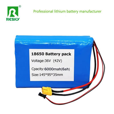 comprar Pacote de bateria de scooter elétrico 36V 6Ah 10s3p Bateria recarregável de iões de lítio 18650 Fabricação em linha