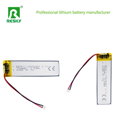 comprar Power Lithium Battery 502065 3.7V 700mAh Rechargeable Battery Cell For Smart Watch Fabricação em linha