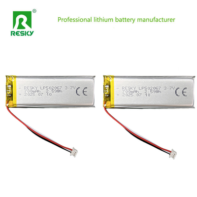 comprar Bateria de Lítio Lipo Recarregável 502067 3.7V 700mAh Célula de Lítio Para Dispositivos de Beleza Portáteis Fabricação em linha