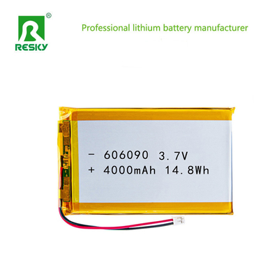 comprar Célula de bateria de polímero de íon de lítio 606090 3.7V 7.4V 4000mAh 14.8Wh Bateria de polímero de lítio recarregável Fabricação em linha