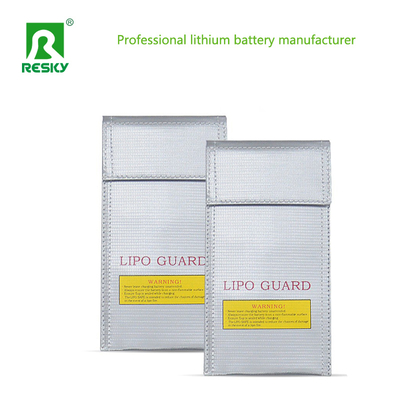 comprar Fireproof Explosion Proof Waterproof 20 X 10cm Silver Glass Fiber RC LiPo Battery Bag For Battery Charging Fabricação em linha