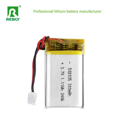 comprar Célula de bateria de iões de lítio polímero 502035 3.7v 300mAh 350mAh 1.11wh Baterias recarregáveis Fabricação em linha