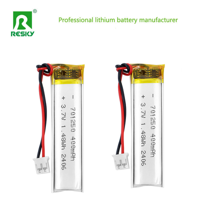 comprar Bateria de lítio-polímero 701250 3.7V 400mAh 1.48wh Potência Bateria de lítio-polímero para fechadura inteligente Fabricação em linha