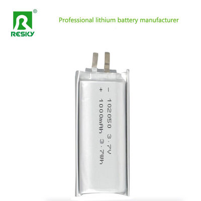 comprar Lithium lipo Battery 102050 3.7v 1000mAh 3.7Wh Rechargeable li-polymer Battery Pack For VR headsets Fabricação em linha
