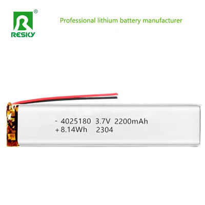 comprar Lithium Ion Polymer Battery 4025180 3.7v 2200mAh 8.14wh Rechargeable Li-ion Battery Cell Fabricação em linha