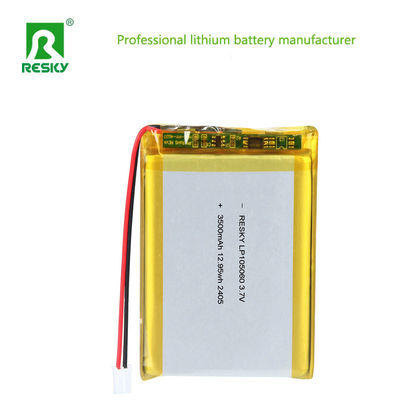 comprar RESKY LP105060 3.7V 3500mAh 12.95wh Solar Power Lithium Battery Cell Rechargeable Batteries Fabricação em linha