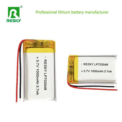comprar Power Lipo Battery RESKY LP703048 3.7v 1000mAh 3.7Wh Rechargeable Lithium Polymer Batteries Fabricação em linha