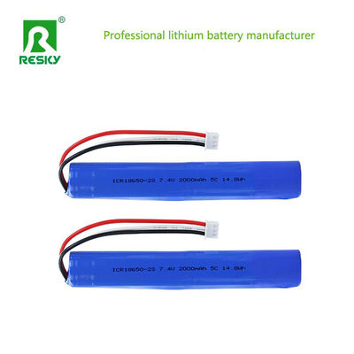 comprar Power Batteries 18650 2S1P 7.4V 2000mAh 2600mAh 5C Lithium Ion Battery Pack  With MSDS/UN38.3 Fabricação em linha