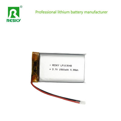 Célula de bateria de polímero de lítio 3.7V 1500mAh 103048 Para dispositivo digital