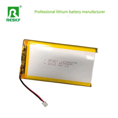 Potência Bateria de lítio polímero Célula 606090 3,7V 4,2V 4000mAh 14,8Wh Baterias Lipo