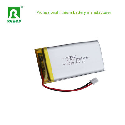 Célula de bateria de lítio polímero recarregável 1500mAh 603060 3.7v Para alto-falante Bluetooth