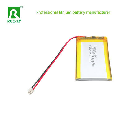 Célula de bateria de polímero de lítio solar 3.7V 604060 654060 2000mAh Baterias para dispositivos portáteis de troca