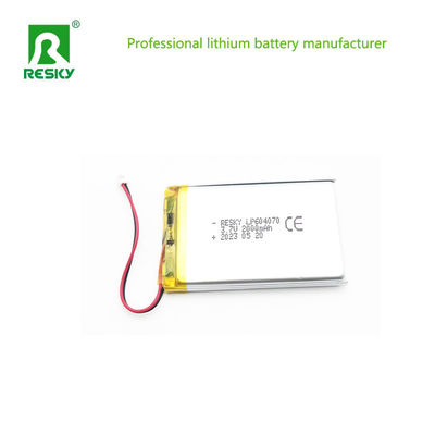 Célula de bateria de lítio-polímero 604070 2000mAh 3.7V 7.4wh Para reprodutor de mídia portátil