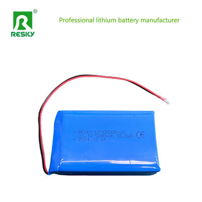 Célula de bateria solar Li-Polymer 105080 3S 11.1V 5000mAh para barco de controle remoto