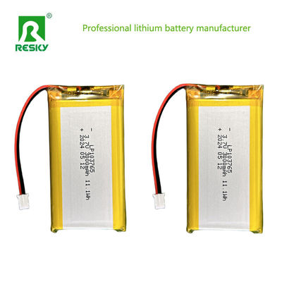 Célula recarregável Li Polymer 103765 3.7V 3000mAh 11.1wh Para câmera digital