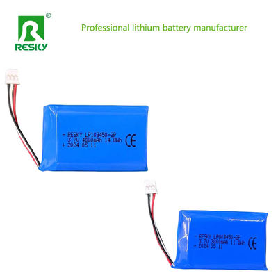 Célula de bateria de polímero de lítio 803450 2p 3.7V 1500mAh 3000mAh Baterias de potência