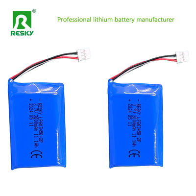 Célula recarregável Lipo Li Polymer 803450 3.7V 1500mAh 5.5wh