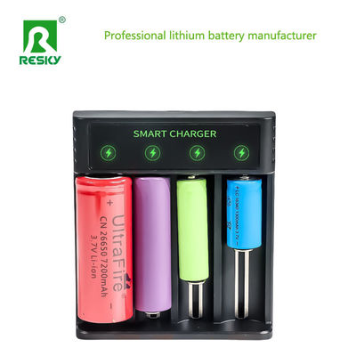 4 ranhuras 18650 Carregador de bateria recarregável 4.2V 2A Para bateria Li-ion Ni-MH Ni-CD