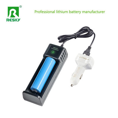 Carregador de bateria recarregável de fenda única de 4.2V USB Smart para bateria de iões de lítio 18650