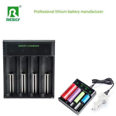 4 slots recarregável Smart Battery Charger para 4.2V 2A 18650 Li-ion Ni-MH Ni-CD Bateria