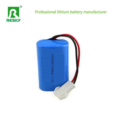 16W Bateria de iões de lítio 18650 7.4V 2s1p 2200mAh Baterias de lítio recarregáveis