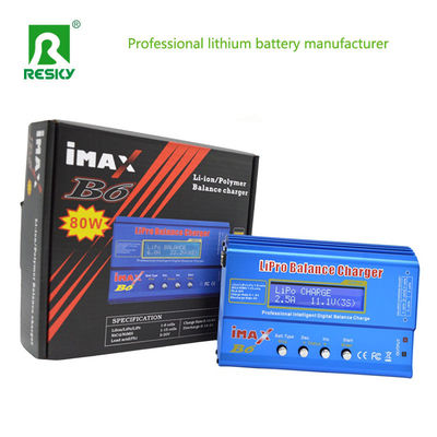 Imaxb6 RC Lipo Balance Charger 80W 1-6A Para 2-6s Bateria de polímero de lítio