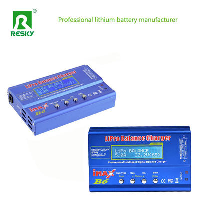 Bateria de lítio Carregador de equilíbrio Imaxb6 80W 6A 7.4V 11.1V 14.8V 18.5V 22.2V