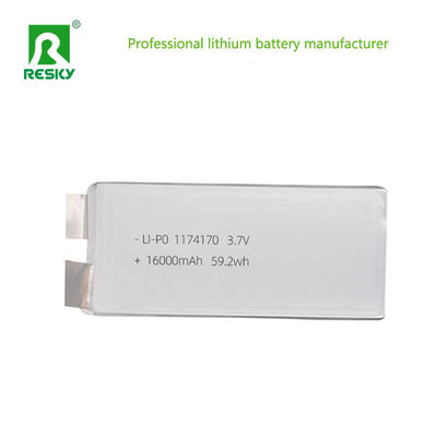 Célula de lítio RC 1174170 10874170 3.7v 16000mAh 10C RC Drone Bateria de íons de lítio