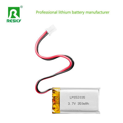 Célula de bateria de íons de lítio 502035 3.7v 350mAh Bateria Lipo recarregável solar