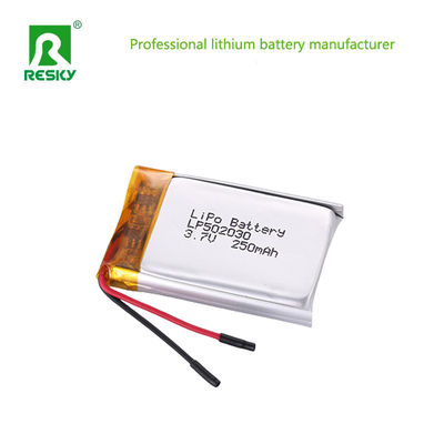 Bateria de lítio recarregável 502030 3.7V 250mAh Bateria Lipo Para Smart Watch