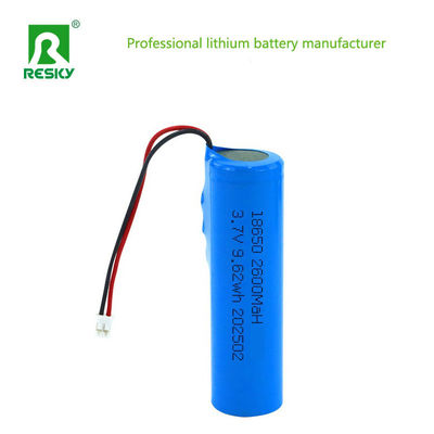 Célula de iões de lítio 3.7V 4.2V 2600mAh Célula de bateria de lítio recarregável de iões de lítio com PCM