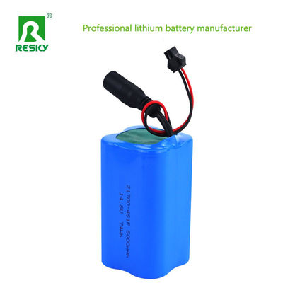 21700 5000mAh Bateria Células 14,8v 74wh Li-Ion Bateria Pack para Solar Street Light em 300g