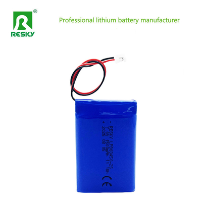 Bateria de polímero de lítio recarregável 803450 2S 7.4V 1500mAh 11.1wh Célula de íon de lítio