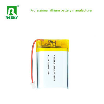 Square Lipo Battery Cell 902530 3.7V 700mAh Rechargeable Lithium Ion Polymer Battery For GPS