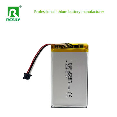 Bloco recarregável da bateria de Lipo da pilha de bateria de lítio 804070 3.7v 3000mAh 11.1wh